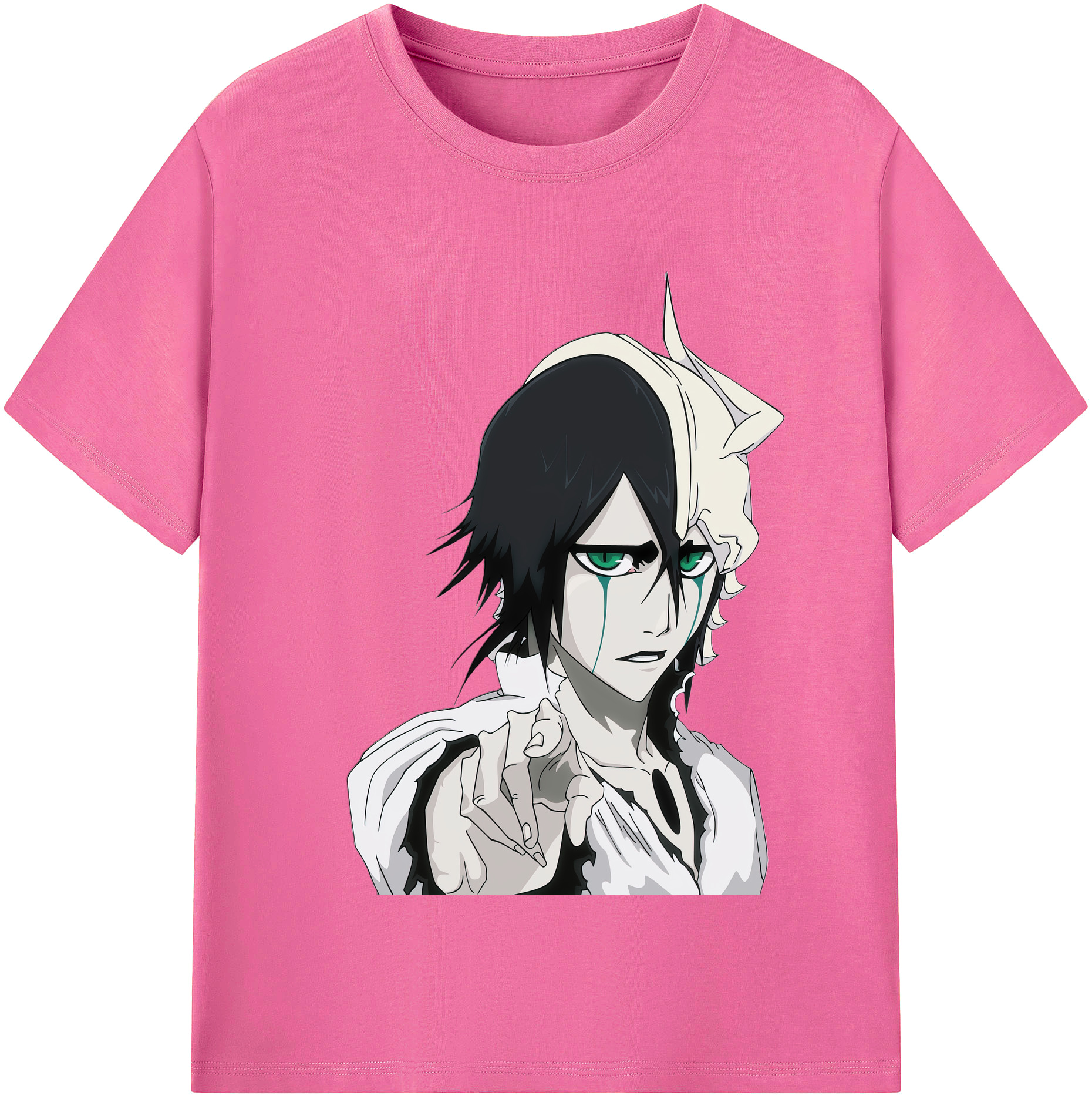 （画像用） ブリーチ ウルキオラ·シファー BLEACH Ulquiorra cifer レディースカジュアルプリントTシャツ（綿100％）